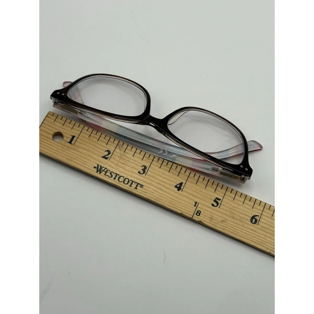 Lot of 2 Blue Light Glasses +0.00 Tortoise Multicolor Eyeglass Frames 62mm